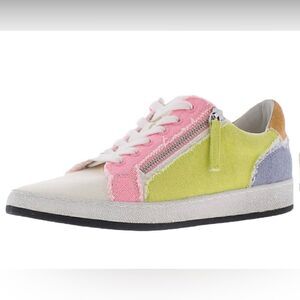 DOLCE VITA MIYA SHERBET MULTI CANVAS SNEAKERS SIZE 6.5 NEW IN BOX